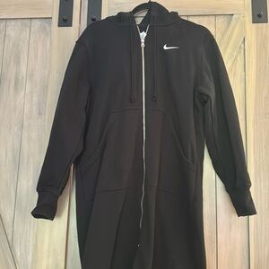 NIKE long zip up sweatshirt/shacket size small women.